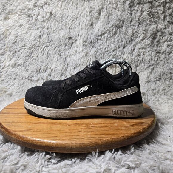 Puma Safety Mens Size 7 Iconic Suede Low Top Composite Toe Work Shoes 640015 - Picture 2 of 13